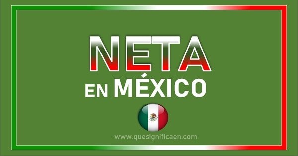 Significado de neta en México